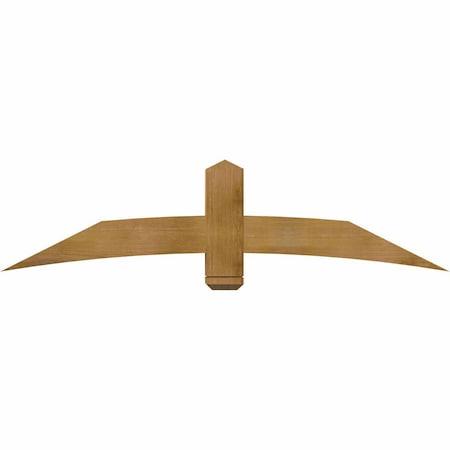 Ekena Millwork Bellingham Rough Sawn Timber Gable Bracket, Western Red Cedar, 72"W x 18"H x 6"D x 6"F, 6/12 Pitch GBW072X18X0606BEL00RWR